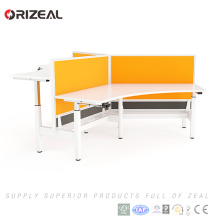 Mobilier de poste de travail Orizeal, bureau réglable de bureau moderne, système de bureau modulaire (OZ-ODKS058D-2)